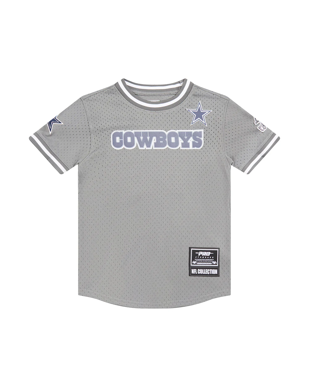 NFL DALLAS COWBOYS CLASSIC BIG BOYS SHORT SLEEVE MESH TEE (GRAY) - Image 12