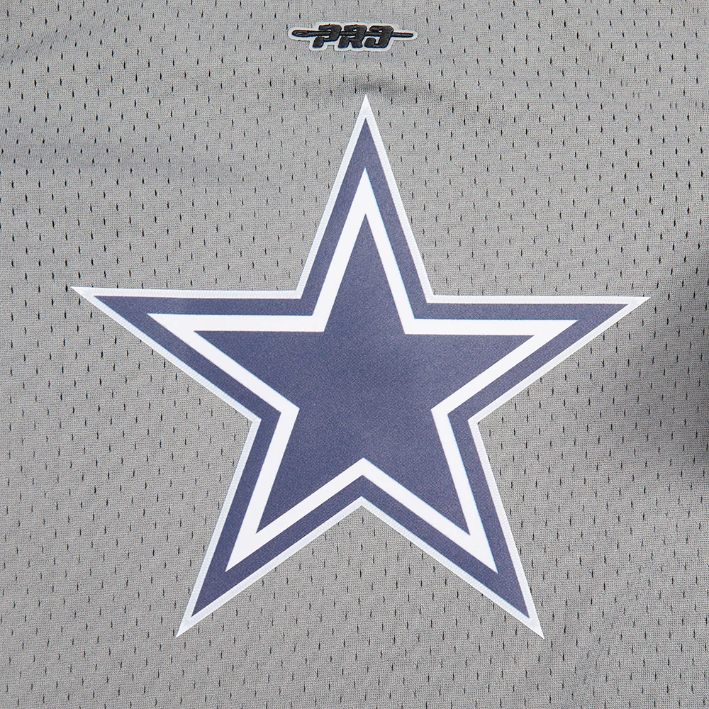 NFL DALLAS COWBOYS CLASSIC BIG BOYS SHORT SLEEVE MESH TEE (GRAY) - Image 5