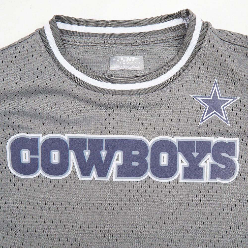 NFL DALLAS COWBOYS CLASSIC BIG BOYS SHORT SLEEVE MESH TEE (GRAY) - Image 9