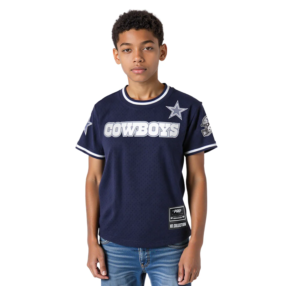 NFL DALLAS COWBOYS CLASSIC BIG BOYS SHORT SLEEVE MESH TEE (MIDNIGHT NAVY) - Image 10