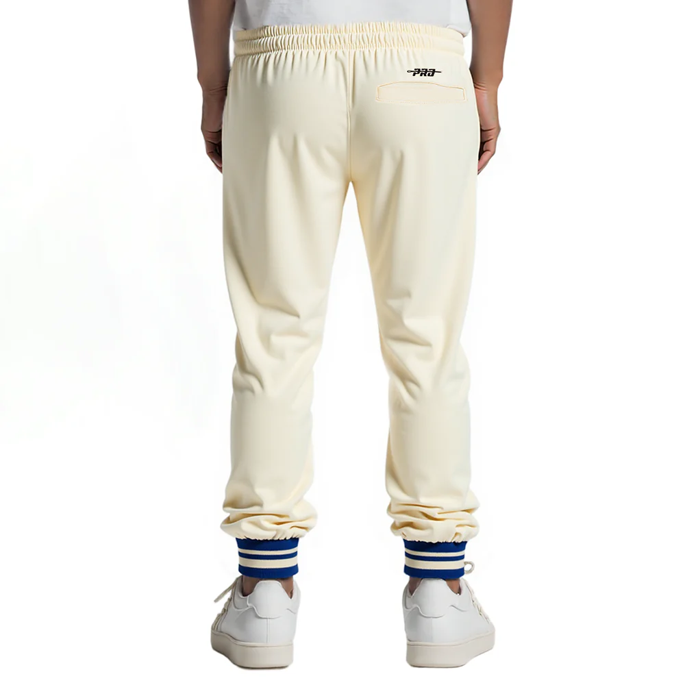 NFL DALLAS COWBOYS RETRO CLASSIC BIG BOYS RIB FLEECE SWEATPANT (EGGSHELL/DODGER BLUE) - Image 2
