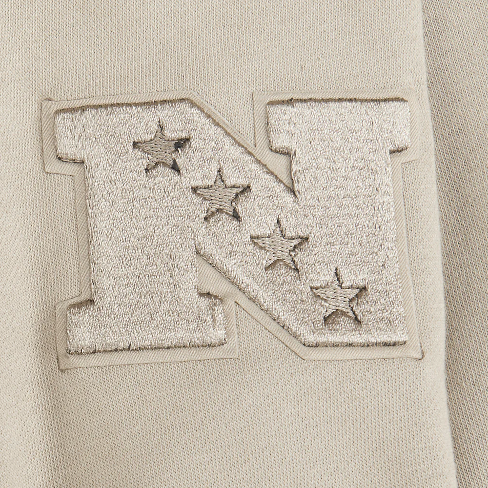 NFL DALLAS COWBOYS NEUTRAL BIG BOYS FLEECE CREWNECK (TAUPE) - Image 15