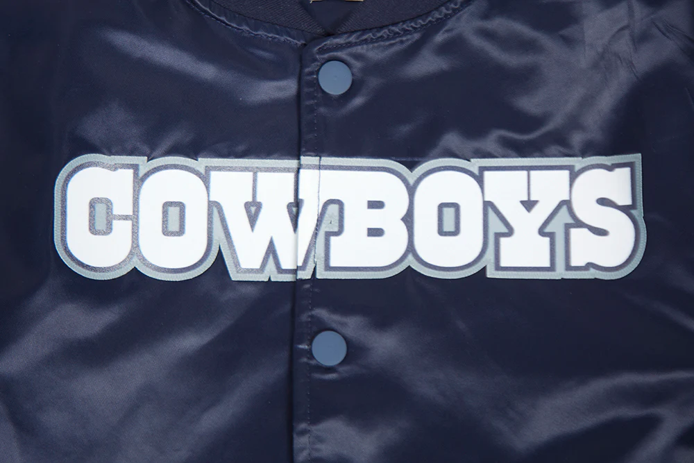 NFL DALLAS COWBOYS CLASSIC BIG BOYS SATIN JACKET (MIDNIGHT NAVY) - Image 7