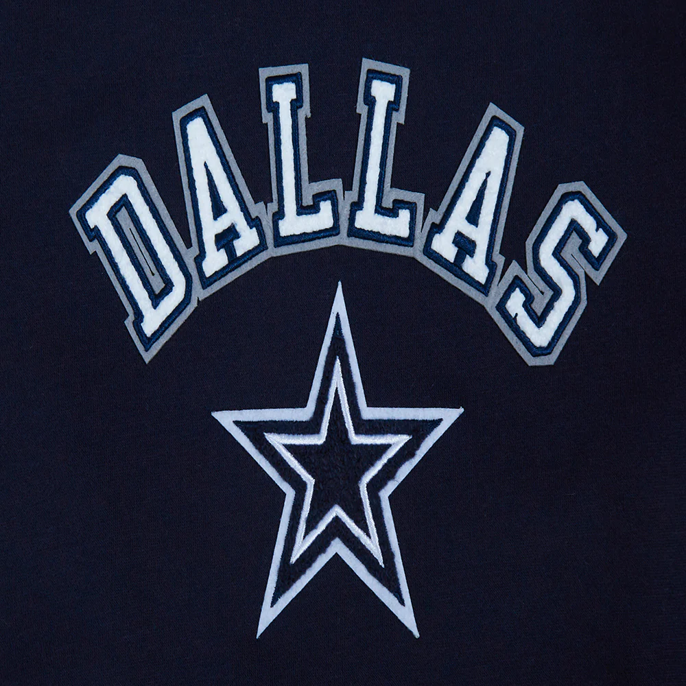 NFL DALLAS COWBOYS CLASSIC BIG GIRL'S FLC CREWNECK (MIDNIGHT NAVY) - Image 7
