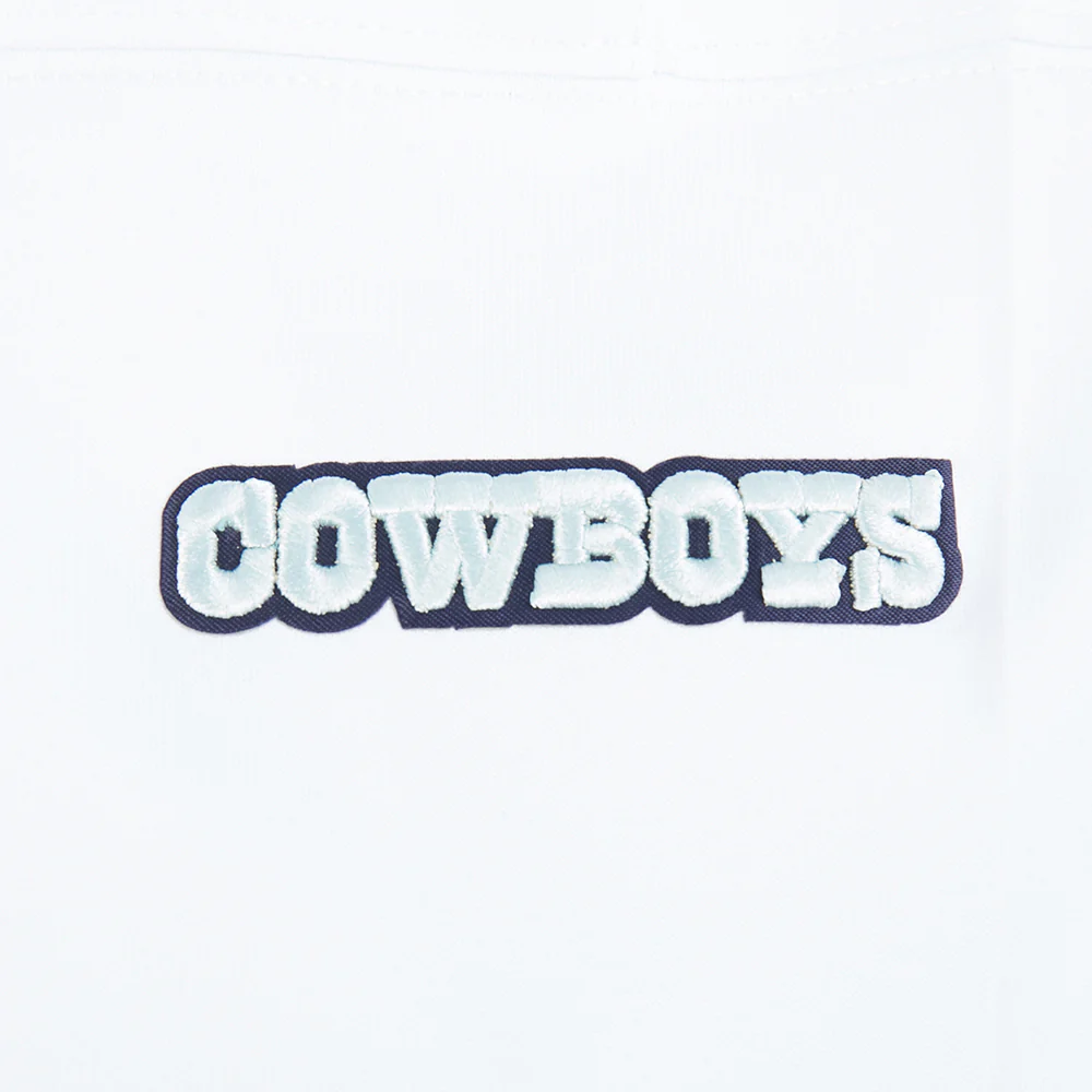 NFL DALLAS COWBOYS COUNTRY CLUB WOMEN'S DOUBLE KNIT CREWNECK (WHITE) - Image 5