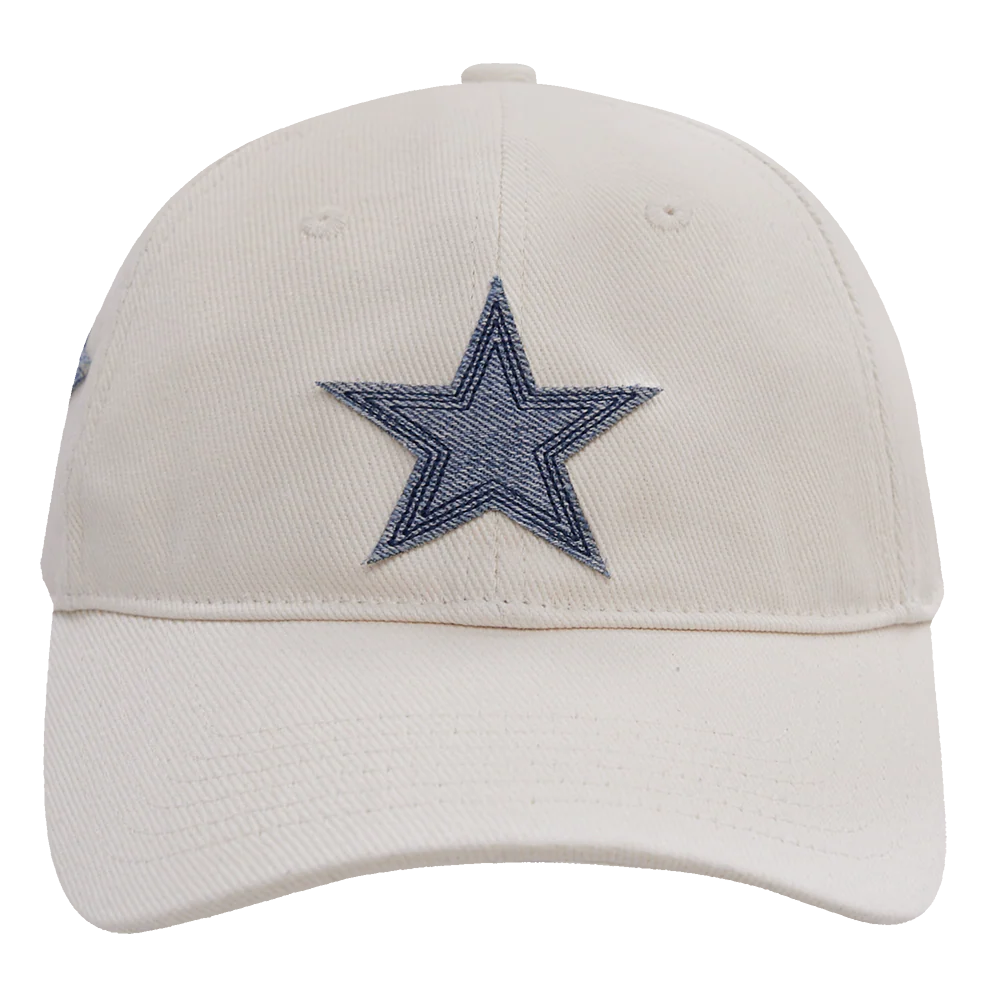 NFL DALLAS COWBOYS VARSITY BLUES WOMEN'S DENIM DAD HAT (LINEN)