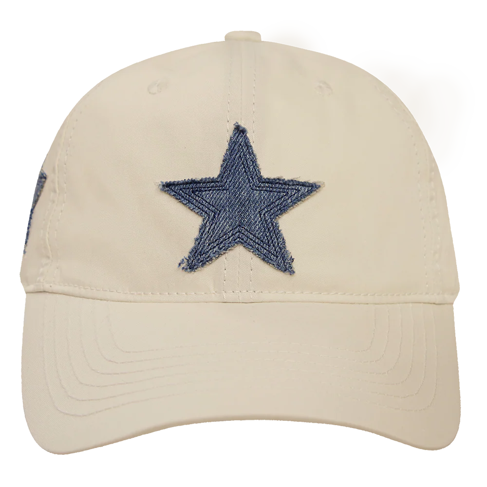 NFL DALLAS COWBOYS VARSITY BLUES WOMEN'S DENIM DAD HAT (LINEN) - Image 8