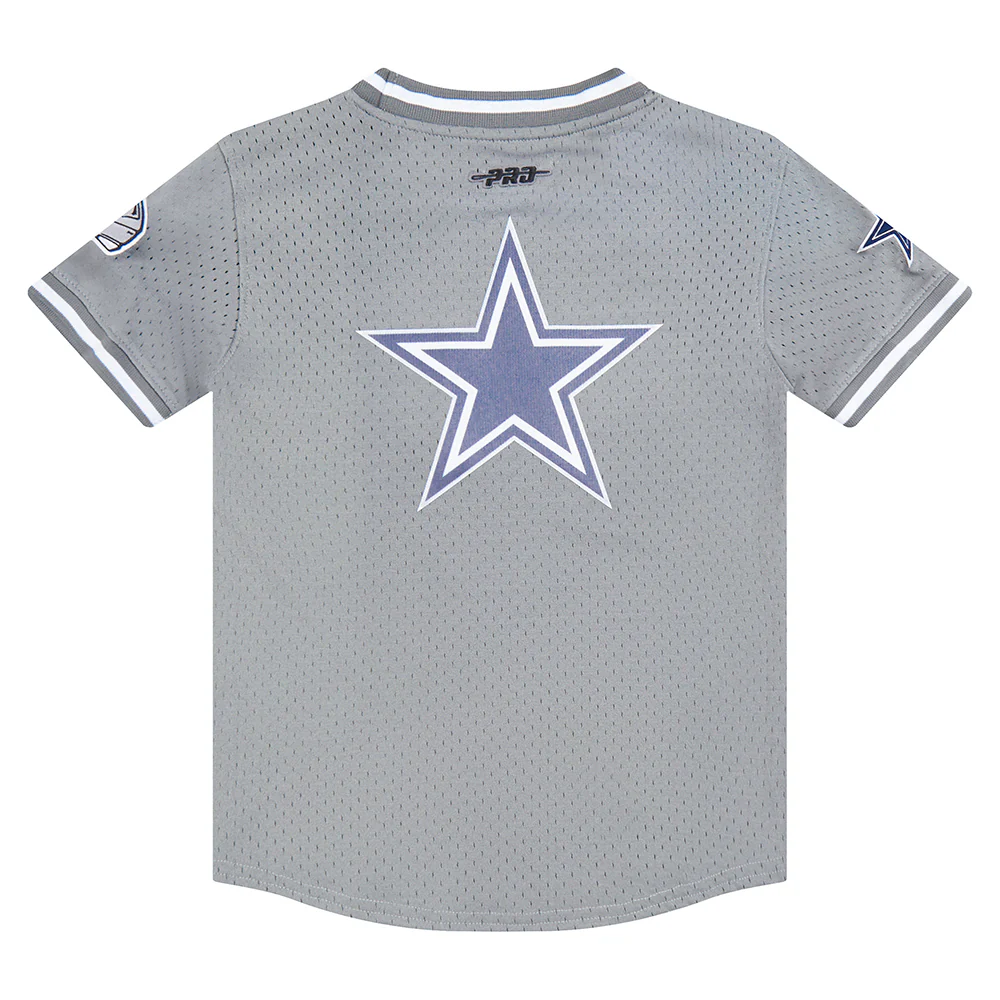 NFL DALLAS COWBOYS CLASSIC LITTLE BOYS SHORT SLEEVE MESH TEE (GRAY) - Image 11