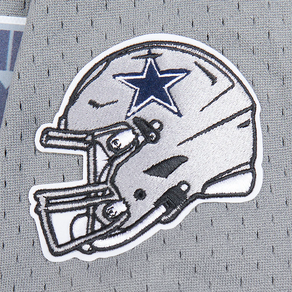 NFL DALLAS COWBOYS CLASSIC LITTLE BOYS SHORT SLEEVE MESH TEE (GRAY) - Image 6