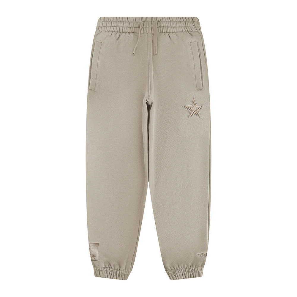 NFL DALLAS COWBOYS NEUTRAL LITTLE BOYS FLEECE SWEATPANT (TAUPE) - Image 4