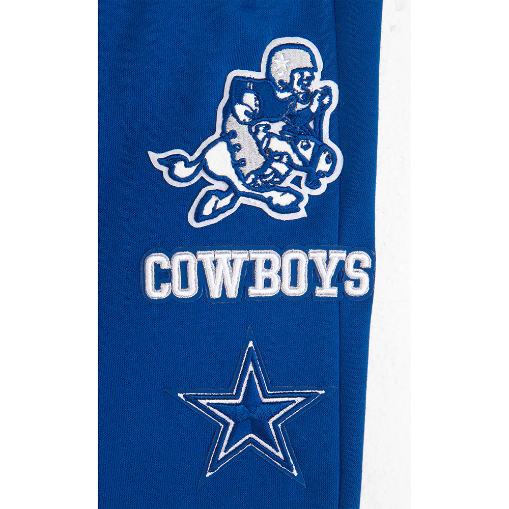 NFL DALLAS COWBOYS RETRO CLASSIC LITTLE BOYS RIB FLEECE SWEATPANT (DODGER BLUE) - Image 6