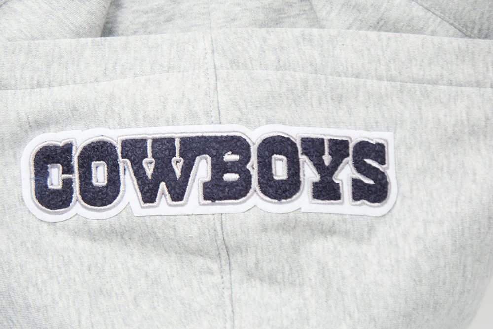 NFL DALLAS COWBOYS CLASSIC LITTLE BOYS FLEECE FULL ZIP HOODIE (HEATHER GREY) - Image 16