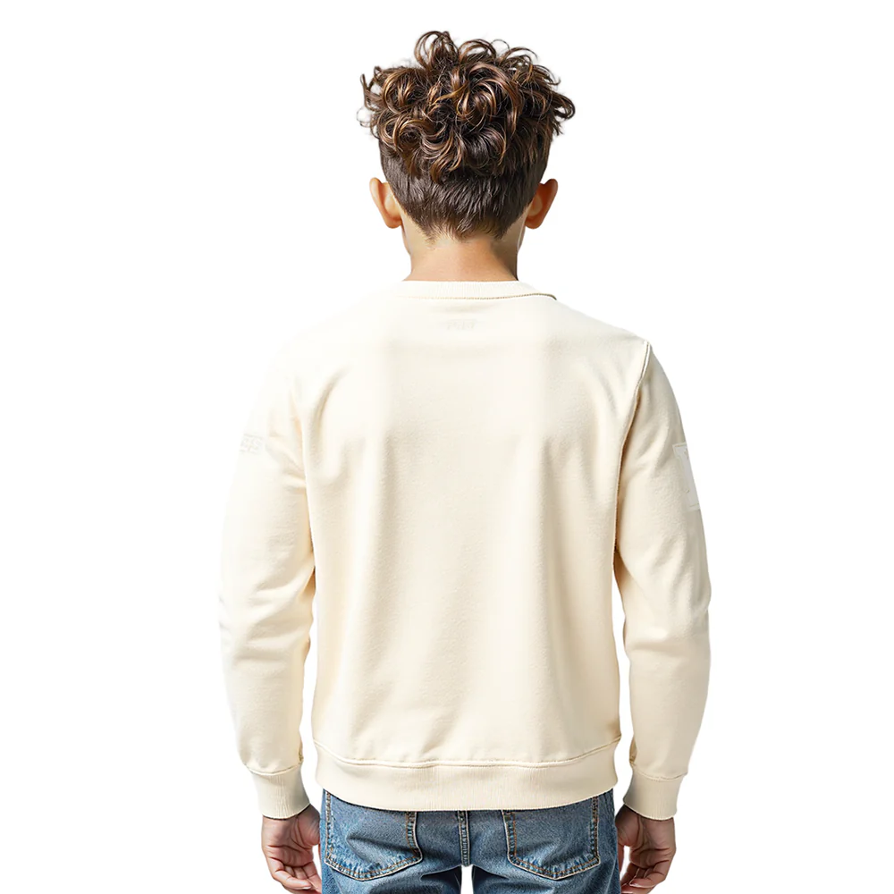 NFL DALLAS COWBOYS NEUTRAL LITTLE BOYS FLEECE CREWNECK (EGGSHELL) - Image 10