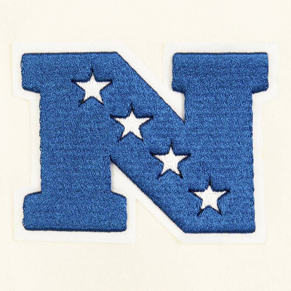 NFL DALLAS COWBOYS RETRO CLASSICS LITTLE BOY'S RIB FLEECE PO HOODIE (EGGSHELL/DODGER BLUE) - Image 7