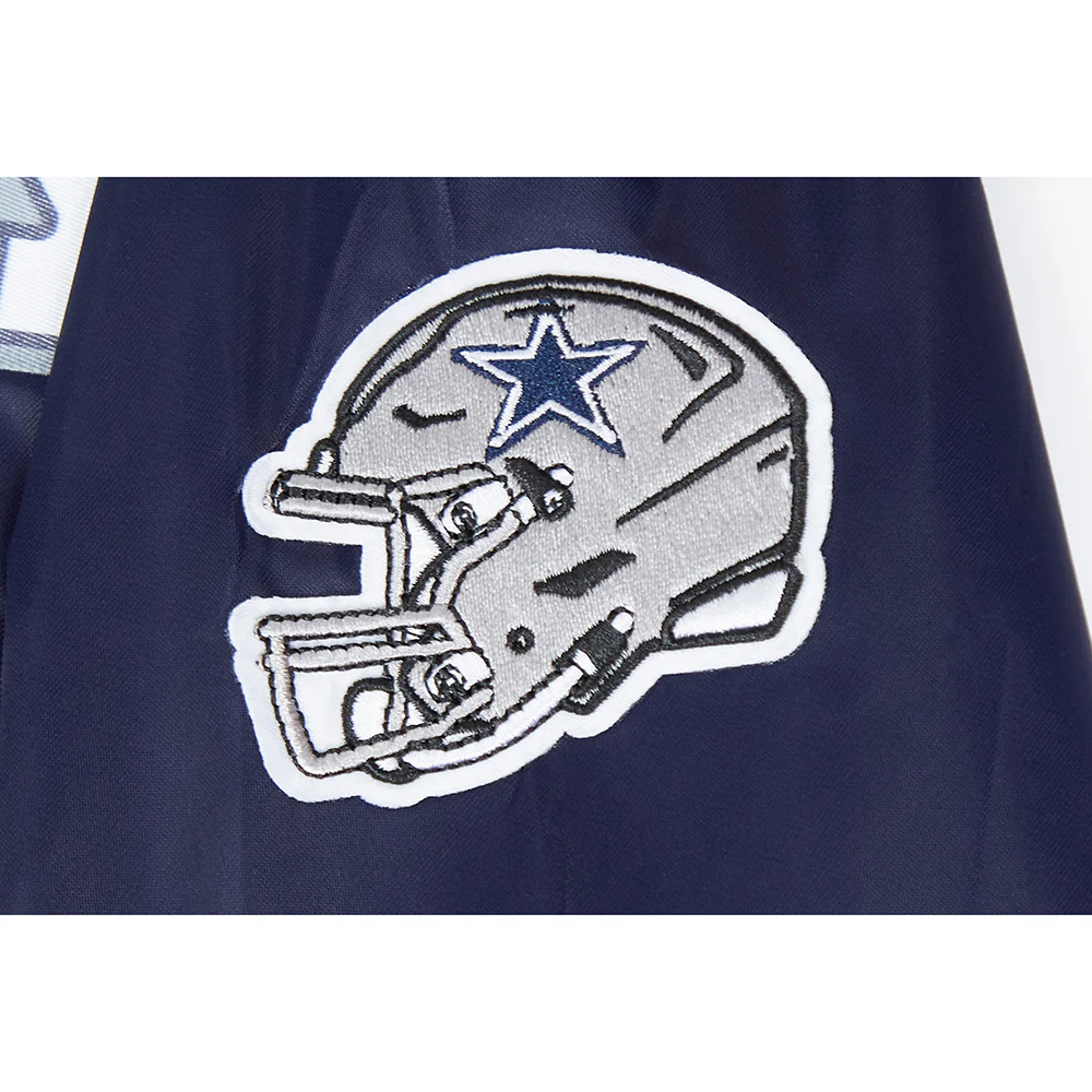 NFL DALLAS COWBOYS CLASSIC LITTLE BOYS SATIN JACKET (MIDNIGHT NAVY) - Image 6