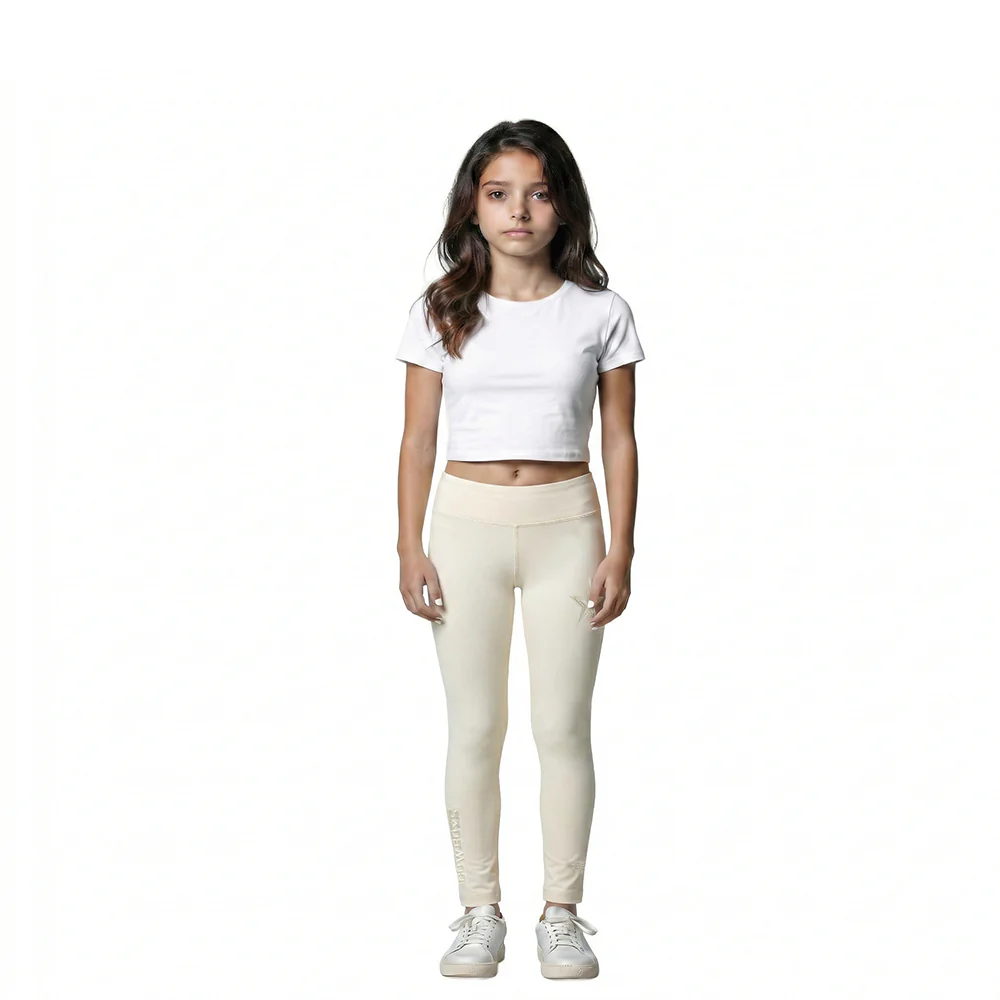 NFL DALLAS COWBOYS NEUTRAL LITTLE GIRLS LEGGING (EGGSHELL)