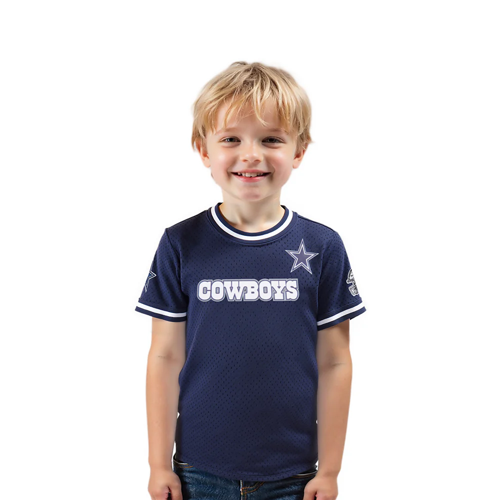 NFL DALLAS COWBOYS CLASSIC TODDLER BOYS SHORT SLEEVE MESH TEE (MIDNIGHT NAVY)