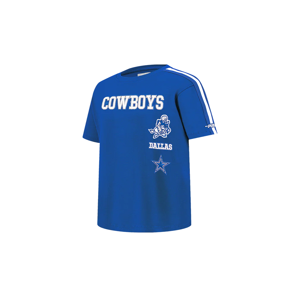 NFL DALLAS COWBOYS RETRO CLASSIC TODDLER BOYS SHORT SLEEVE TAPING TEE (DODGER BLUE) - Image 2