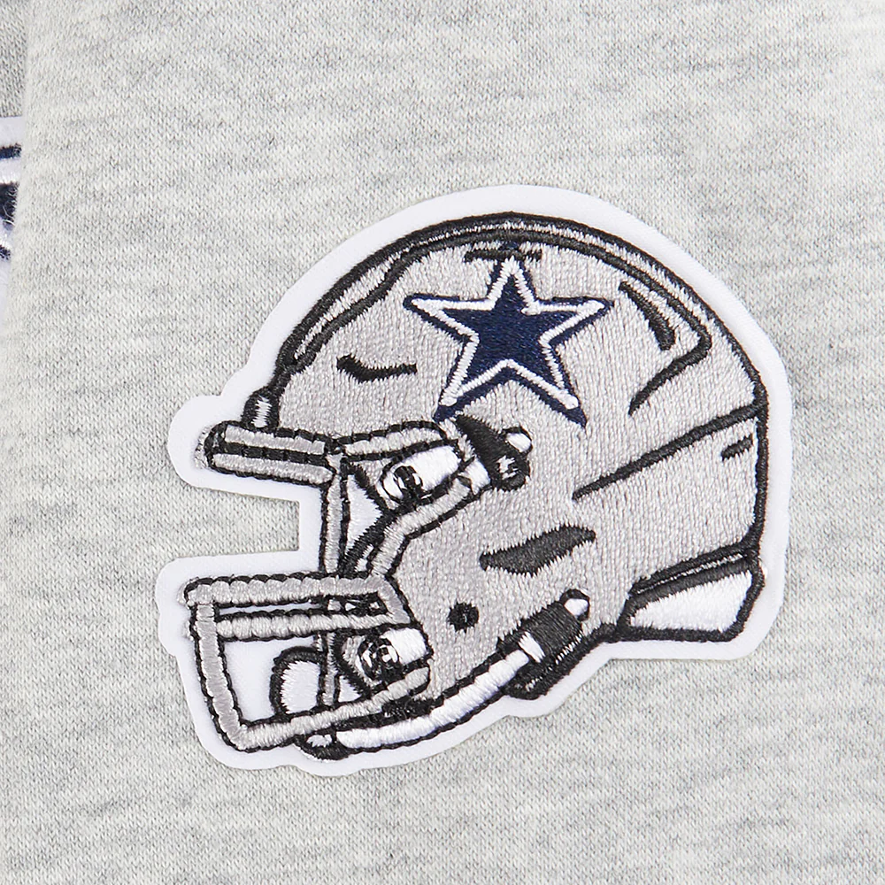 NFL DALLAS COWBOYS CLASSIC TODDLER BOYS FLEECE PULLOVER HOODIE (HEATHER GREY) - Image 7