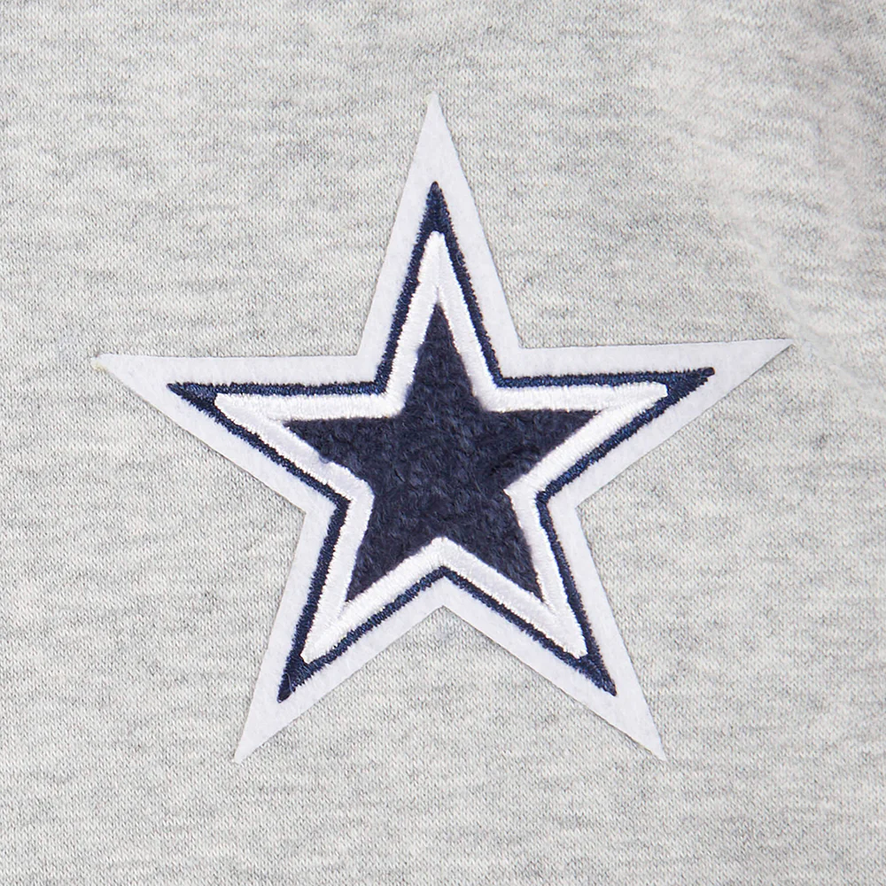 NFL DALLAS COWBOYS CLASSIC TODDLER BOYS FLEECE PULLOVER HOODIE (HEATHER GREY) - Image 8
