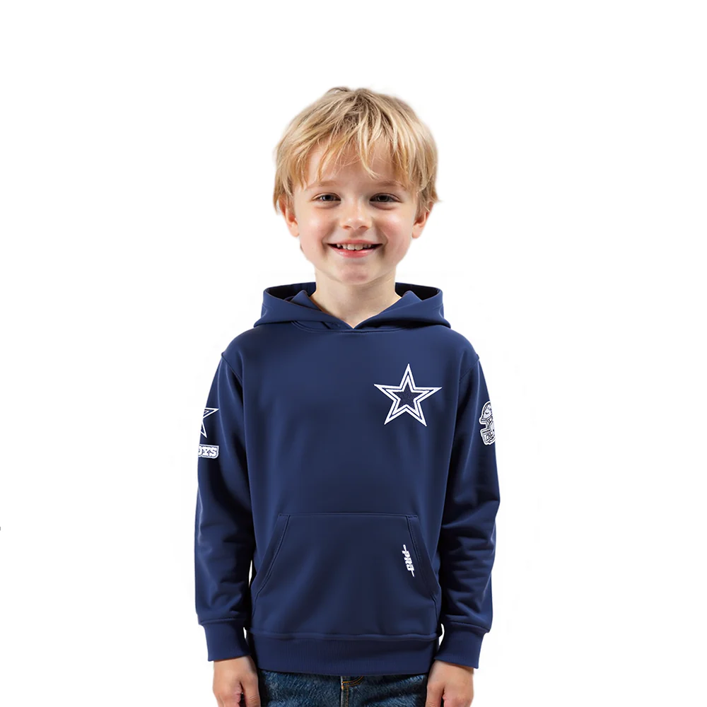 NFL DALLAS COWBOYS CLASSIC TODDLER BOYS FLEECE PULLOVER HOODIE (MIDNIGHT NAVY)