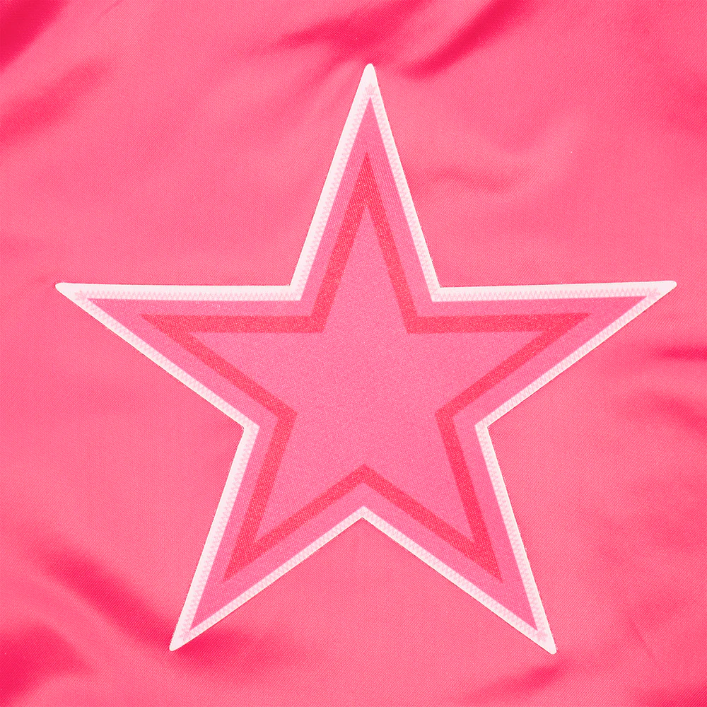 NFL DALLAS COWBOYS TRIPLE PINK TODDLER GIRLS  SATIN JACKET (BEETROOT PURPLE) - Image 7