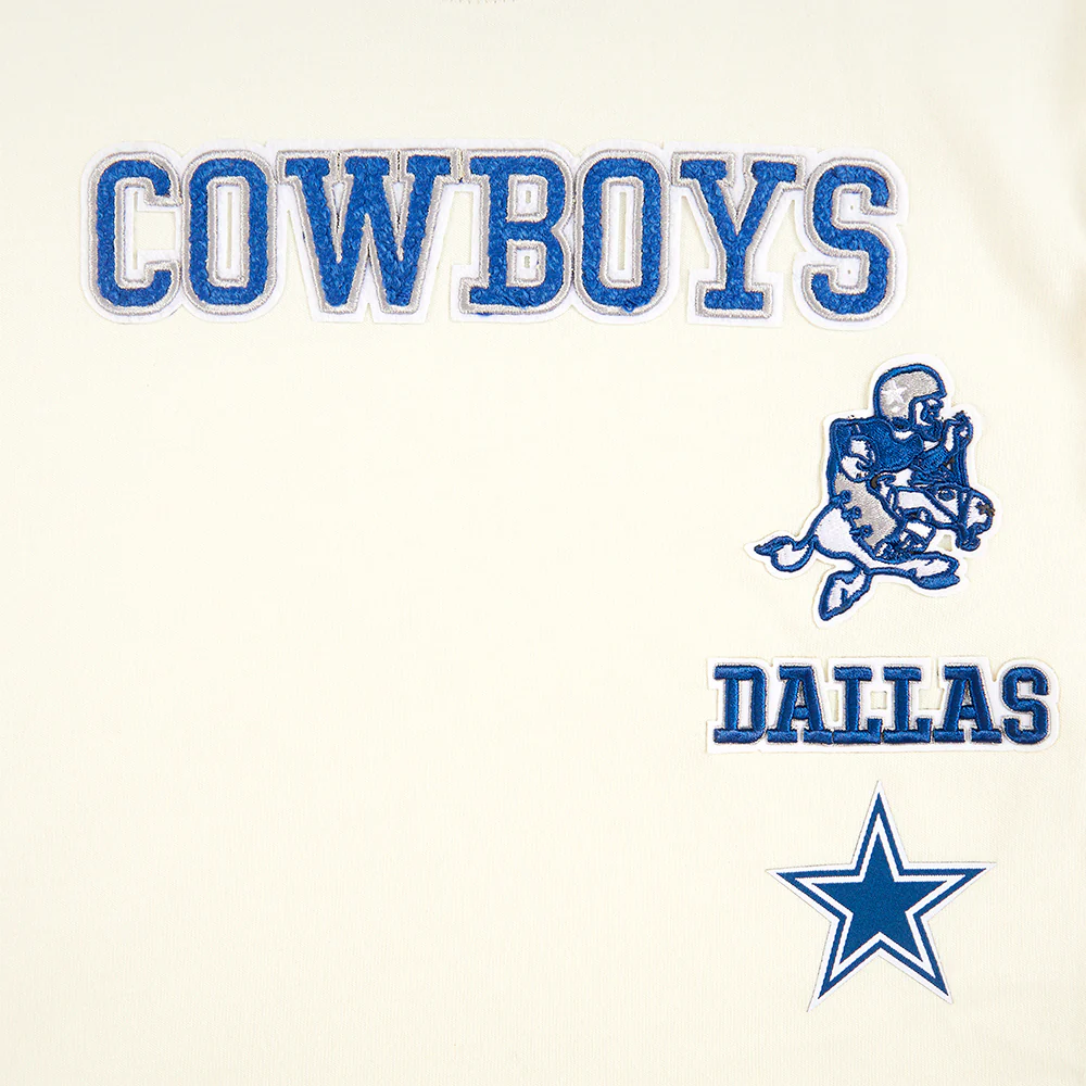 NFL DALLAS COWBOYS RETRO CLASSIC TODDLER GIRLS SHORT SLEEVE BOXY TEE (EGGSHELL) - Image 5