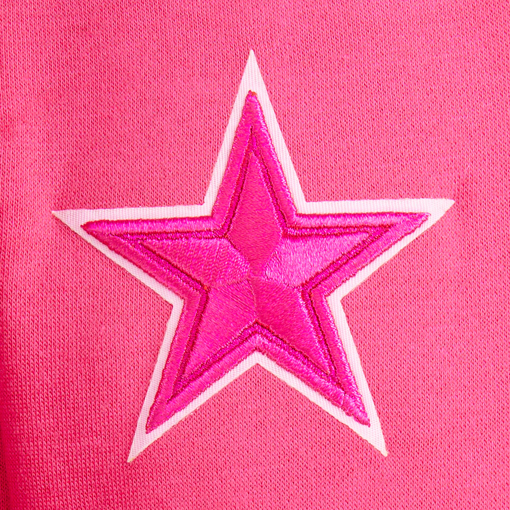NFL DALLAS COWBOYS TRIPLE PINK TODDLER GIRLS FLEECE CREWNECK (BEETROOT PURPLE) - Image 8