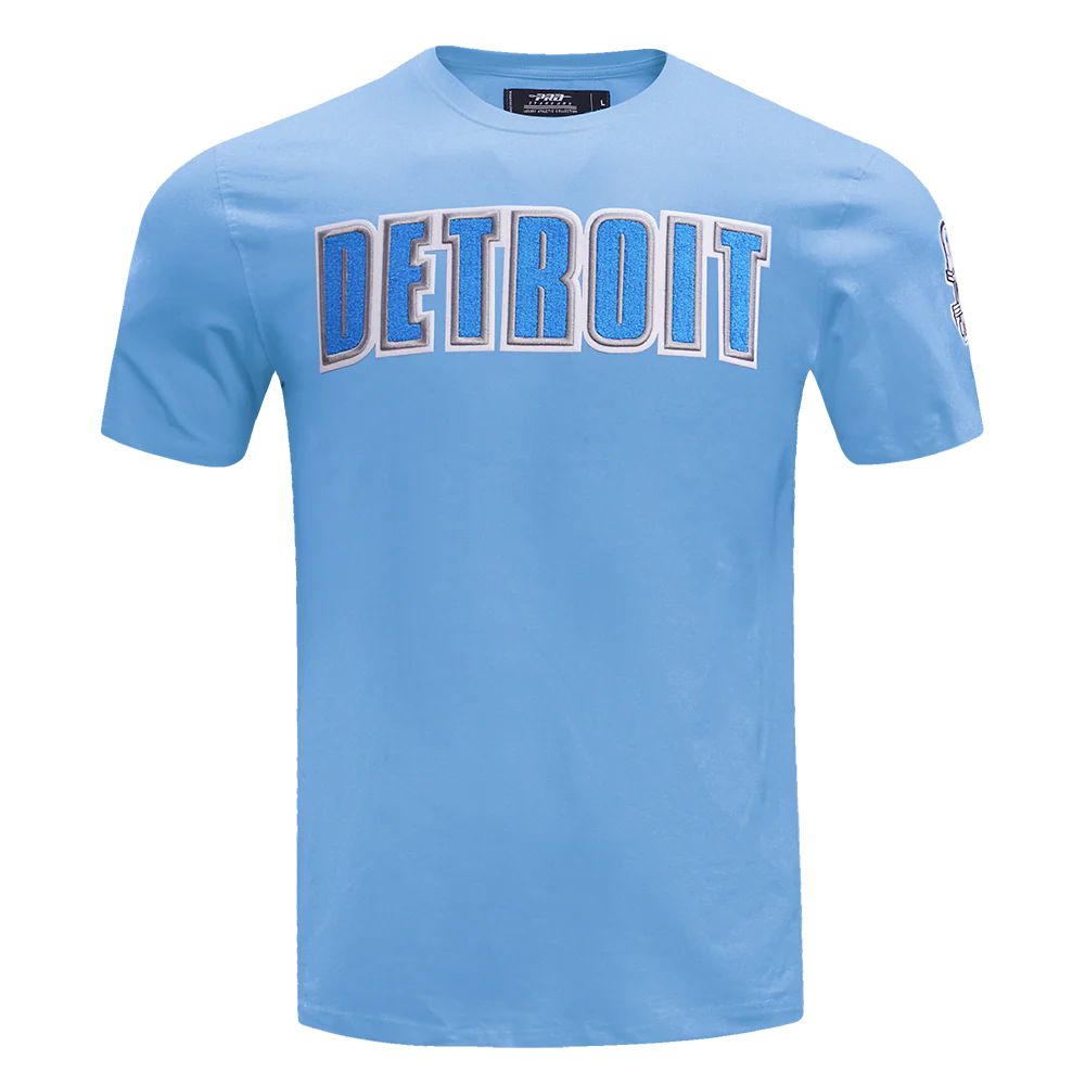 NFL DETROIT LIONS CLASSIC CHENILLE MEN'S TEE (UNIVERSITY BLUE)