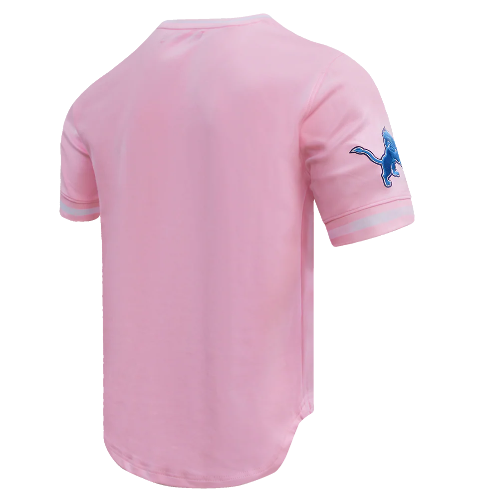 NFL DETROIT LIONS CLASSIC CHENILLE MEN'S TEE (PINK) - Image 3