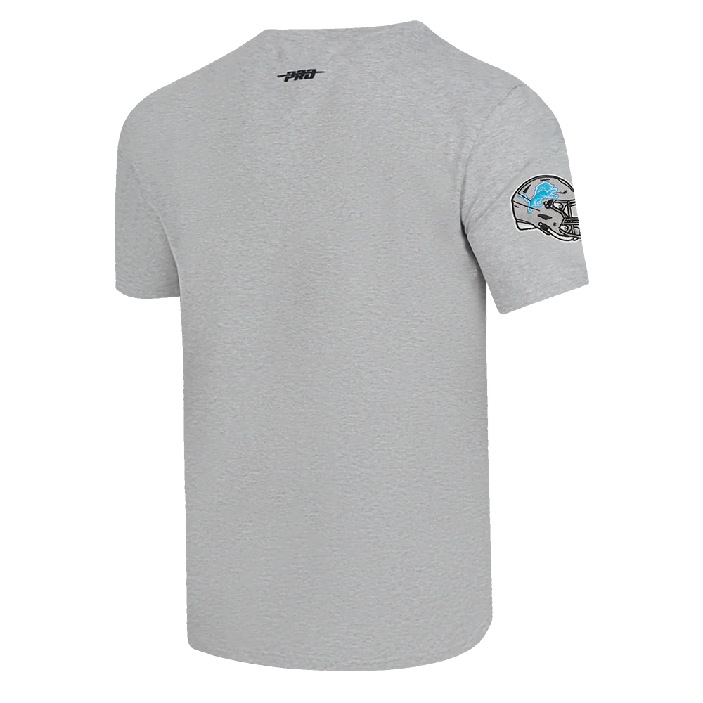NFL DETROIT LIONS OLD ENGLISH MEN'S TEE (HEATHER GREY) - Image 4