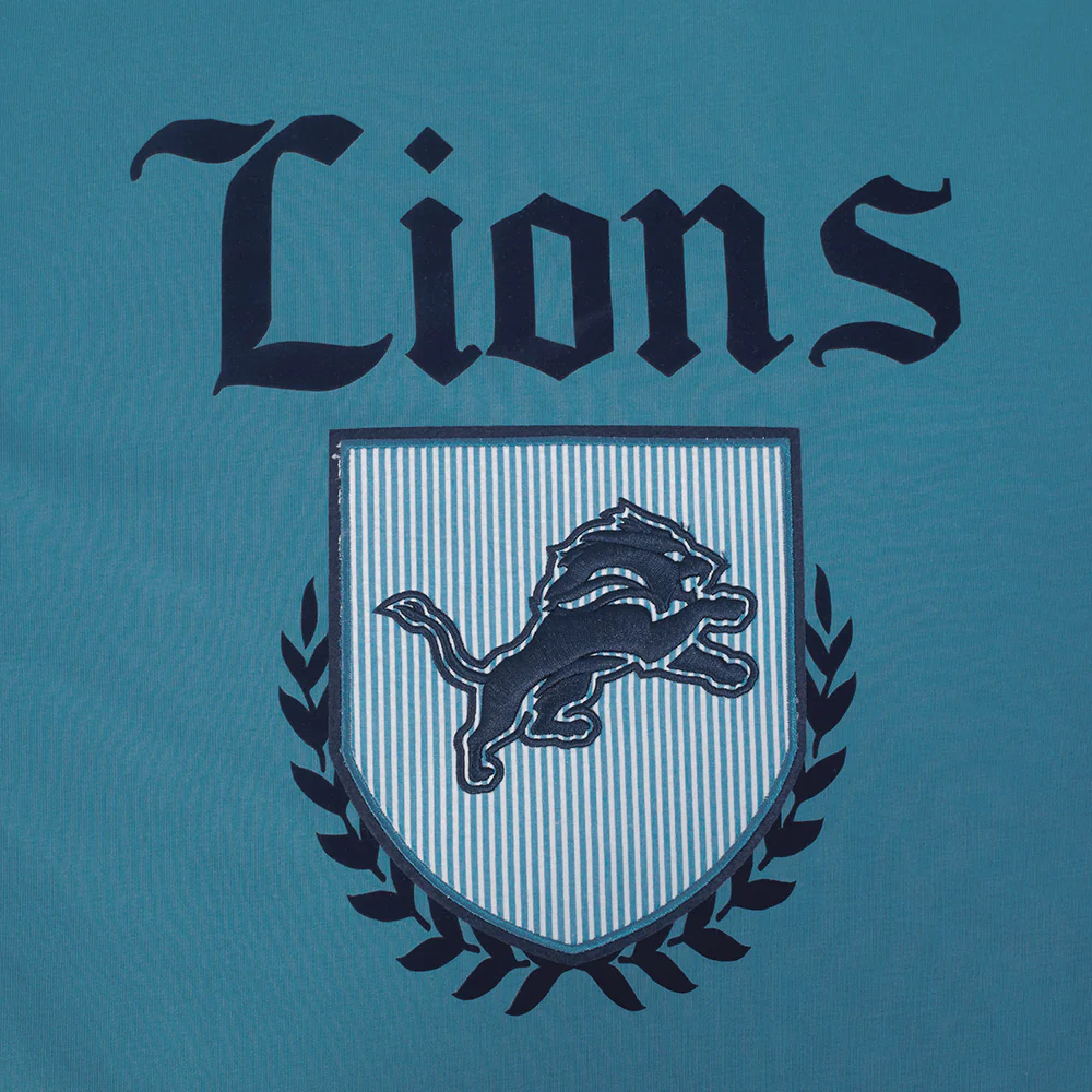 NFL DETROIT LIONS COUNTRY CLUB MEN'S COTTON JERSEY DROP SHOULDER TEE (STEEL BLUE) - Image 5