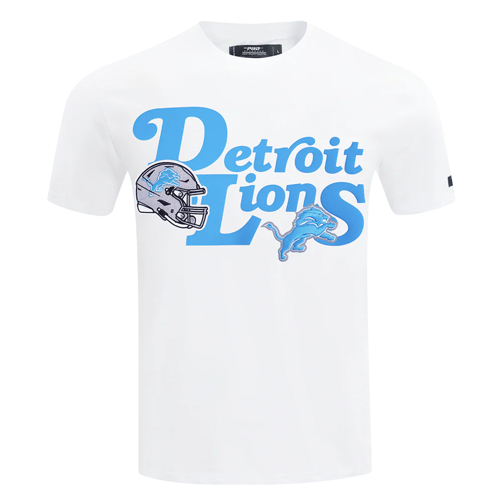 NFL DETROIT LIONS SOUVENIR MEN'S SINGLE JERSEY TEE (WHITE)