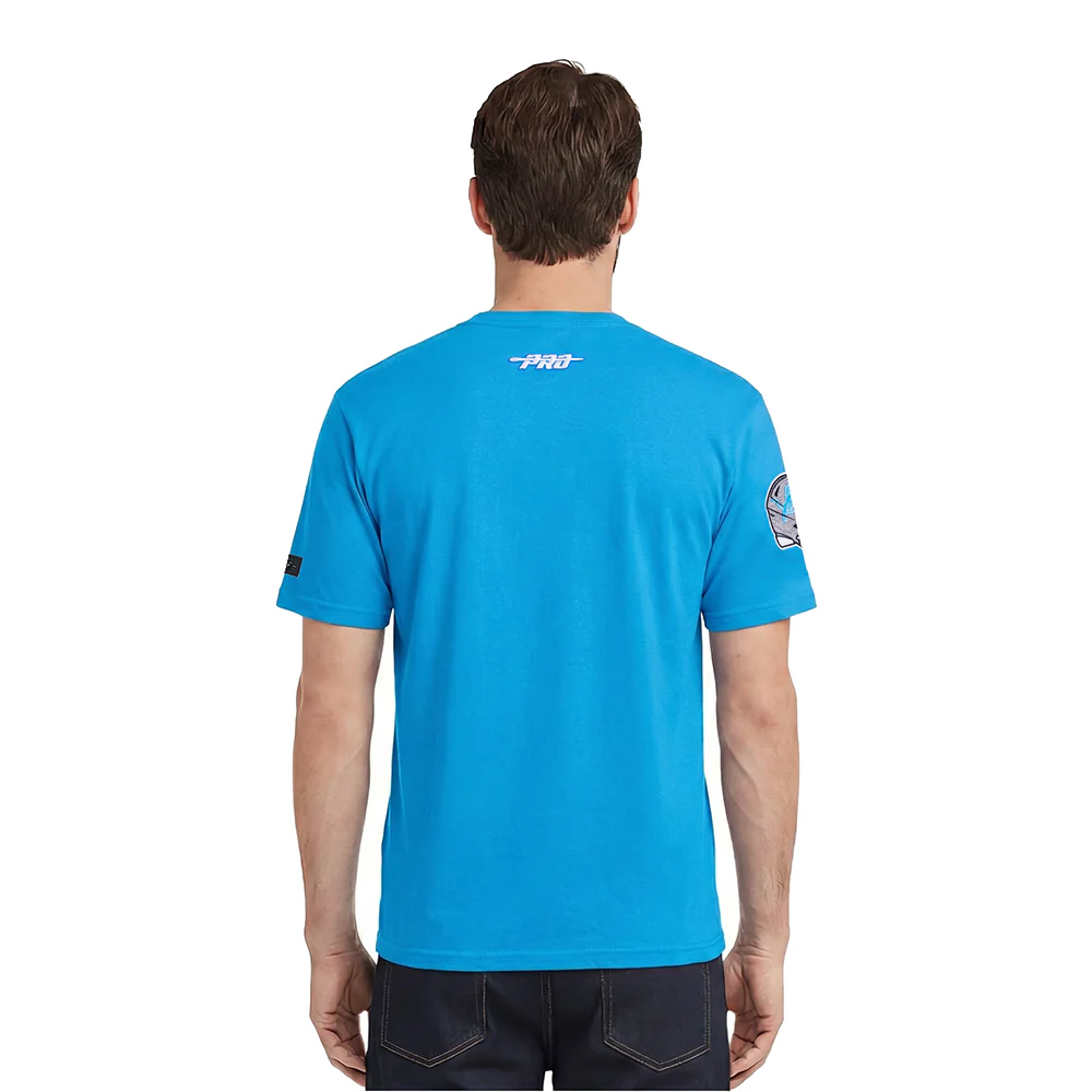 NFL DETROIT LIONS TEAM BADGE MEN'S SJ TEE (AQUA) - Image 2