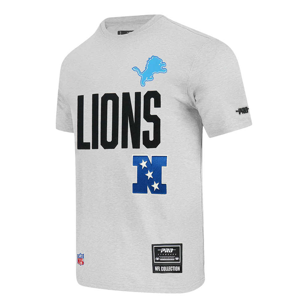 NFL DETROIT LIONS MODERN ORIGINALS MEN'S SJ TEE (Heather Grey) - Image 4