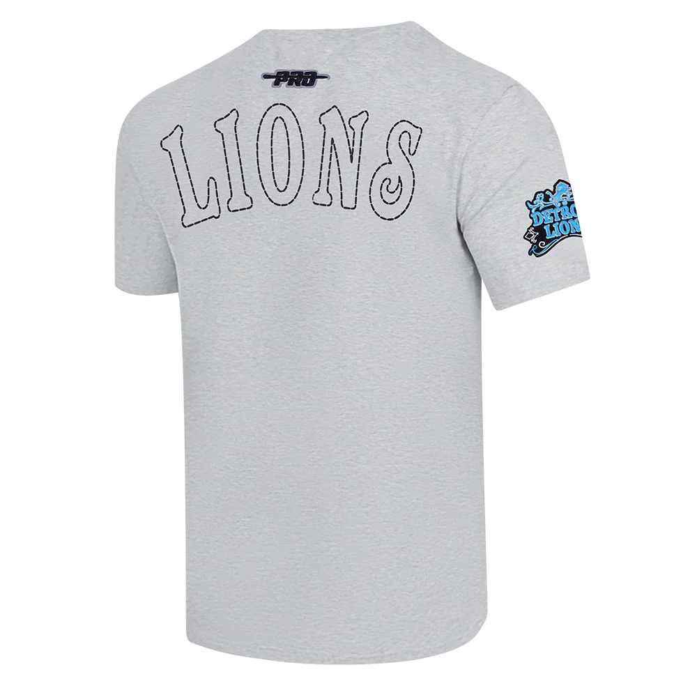 NFL DETROIT LIONS REBEL ATHLETICS MEN'S SJ TEE (HEATHER GREY) - Image 4