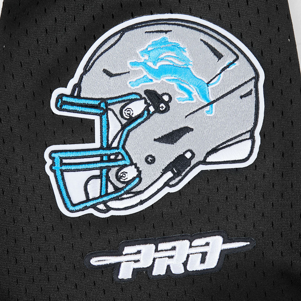 NFL DETROIT LIONS JARED GOFF #16 CLASSIC MESH PNN MEN'S MESH BUTTON DOWN SHIRT (BLACK) - Image 5