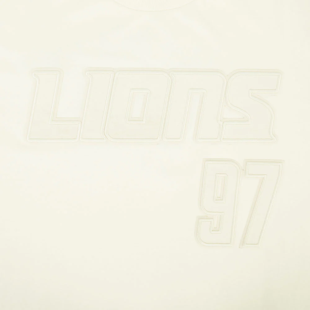 NFL DETROIT LIONS AIDAN HUTCHINSON #97 NEUTRAL PNN MEN'S CJ DROP SHOULDER TEE (EGGSHELL) - Image 7