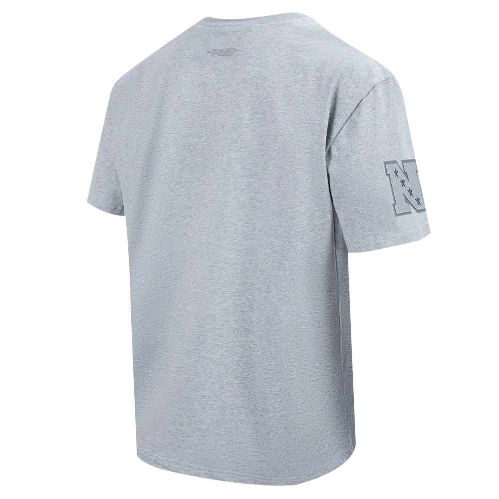 NFL DETROIT LIONS NEUTRAL MEN'S DROP SHOULDER TEE (DARK HEATHER GRAY) - Image 4