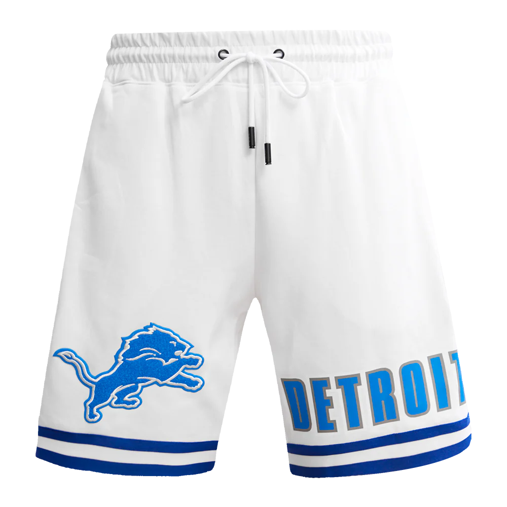 NFL DETROIT LIONS CLASSIC CHENILLE MEN'S DK SHORT (WHITE) - Image 2