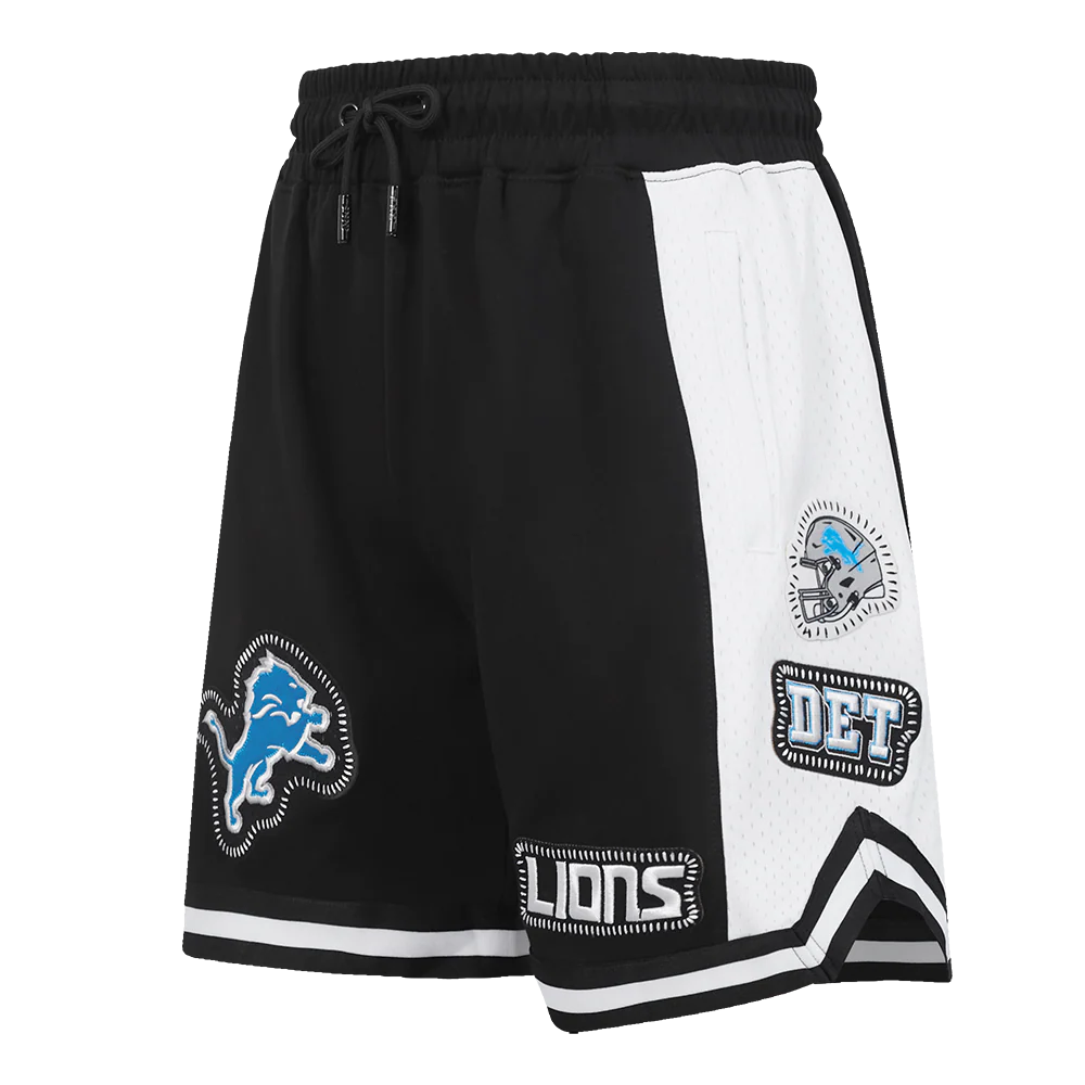 NFL DETROIT LIONS DIY PICK STITCH MEN'S DOUBLE KNIT 2.0 SHORT (BLACK) - Image 11