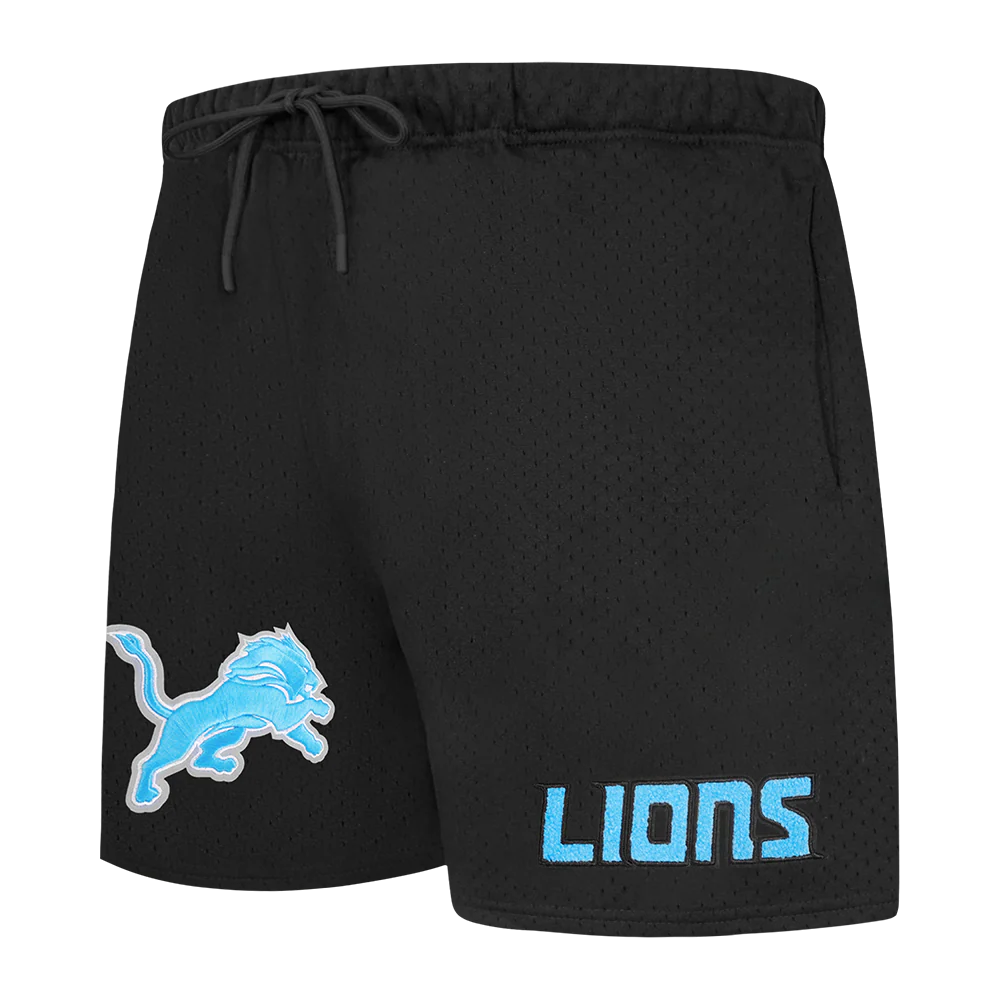 NFL DETROIT LIONS SOUVENIR MEN'S MESH SHORT (BLACK)