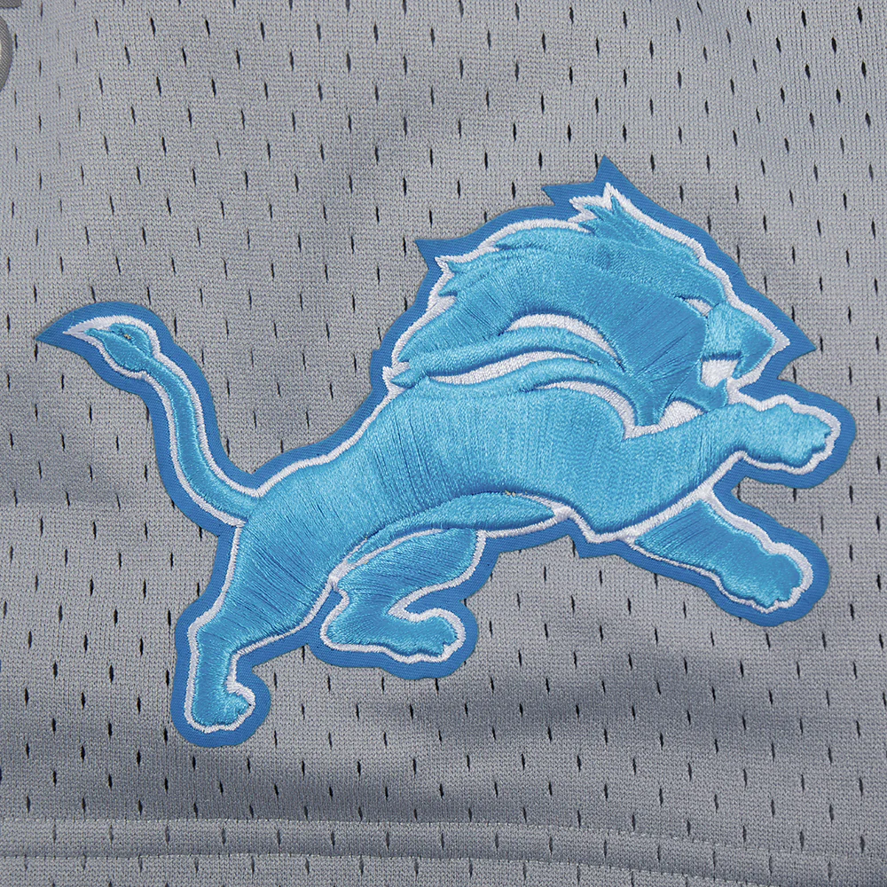 NFL DETROIT LIONS SOUVENIR MEN'S MESH SHORT (GRAY) - Image 6