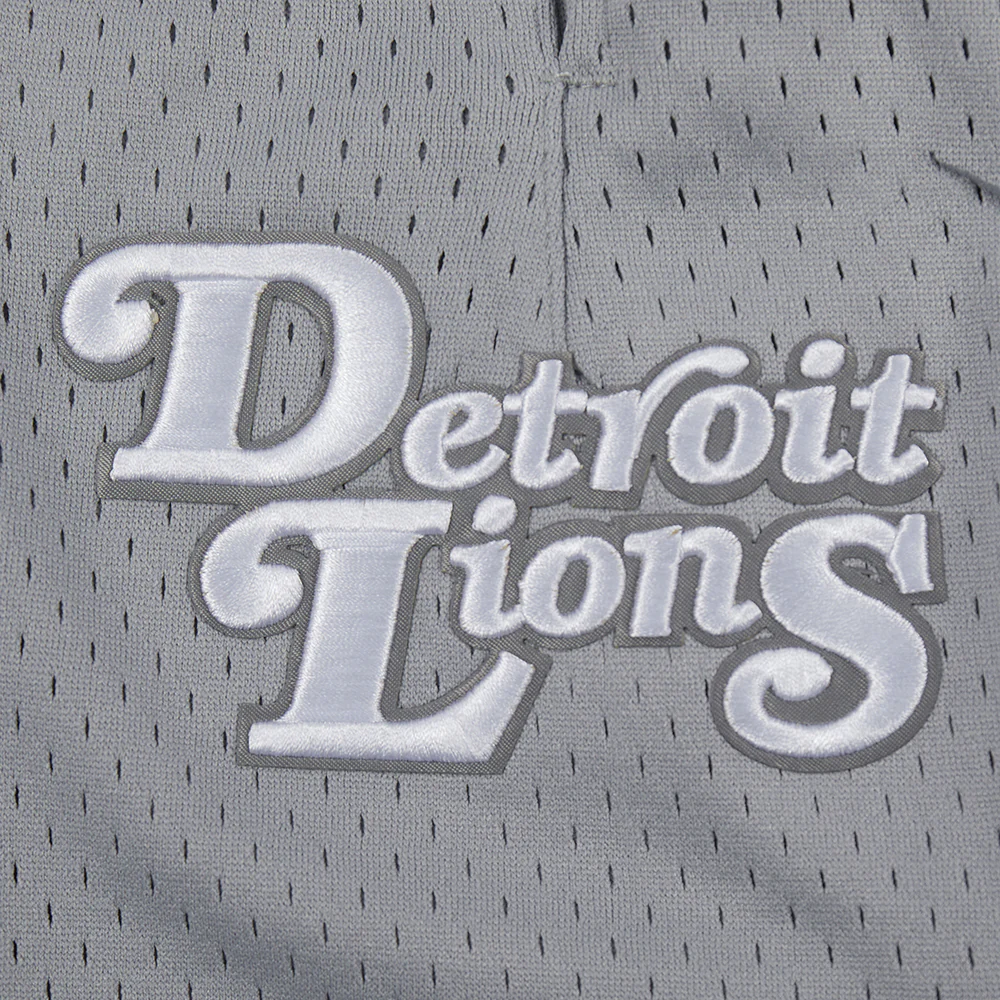 NFL DETROIT LIONS SOUVENIR MEN'S MESH SHORT (GRAY) - Image 7