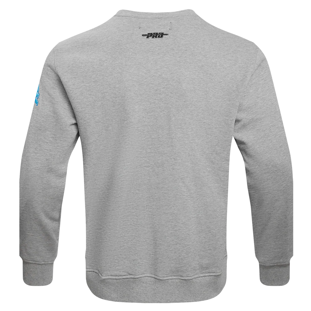 NFL DETROIT LIONS OLD ENGLISH MEN'S CREWNECK (HEATHER GREY) - Image 3