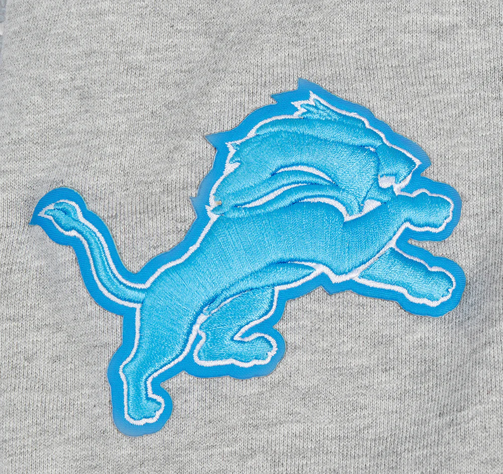 NFL DETROIT LIONS OLD ENGLISH MEN'S CREWNECK (HEATHER GREY) - Image 5