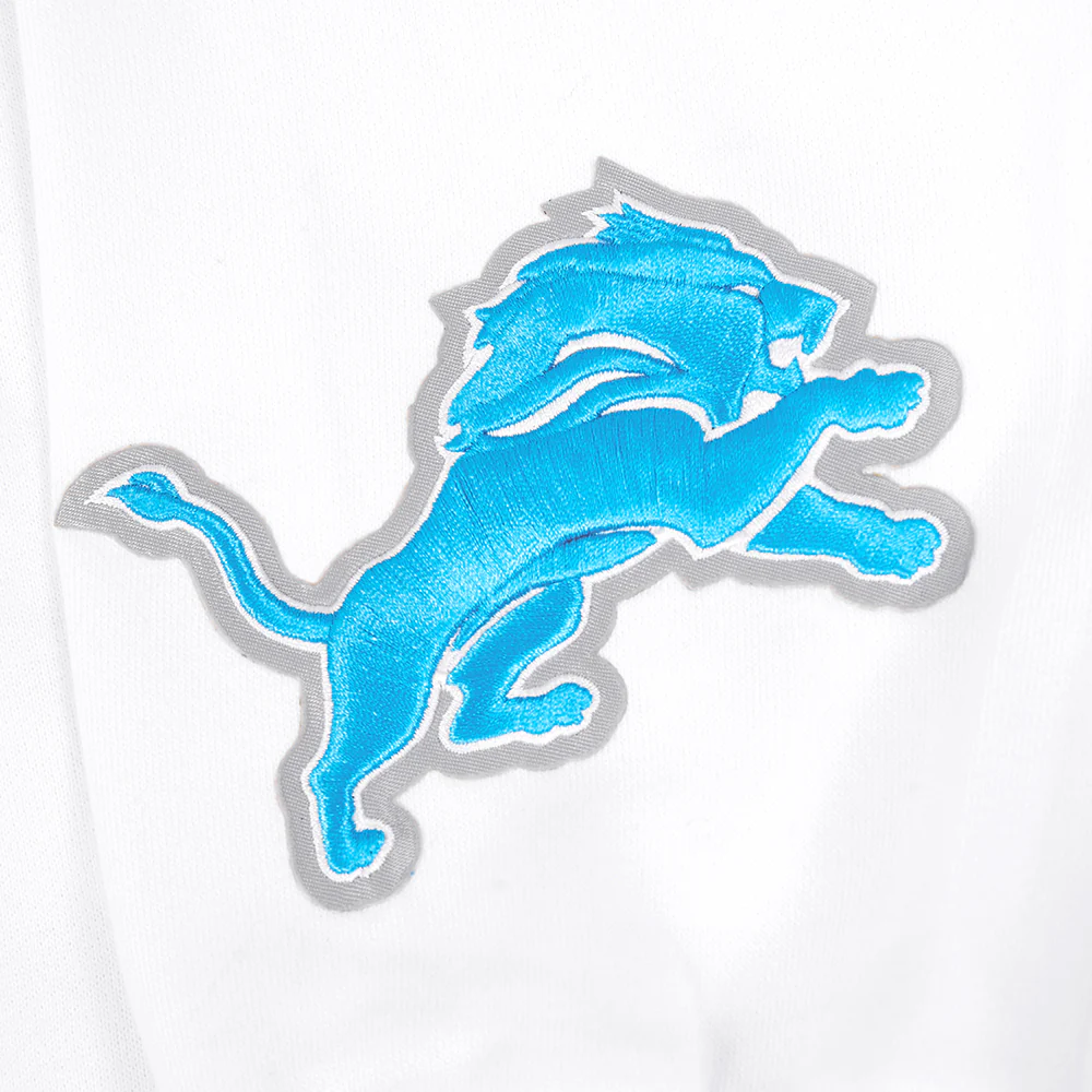 NFL DETROIT LIONS WINGSPAN MEN'S DROP SHOULDER FLC PO HOODIE (WHITE) - Image 6