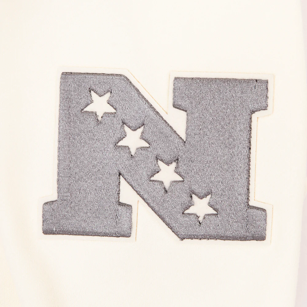 NFL DETROIT LIONS STREET TEAM MEN'S DROP SHOULDER FLC CREWNECK (EGGSHELL) - Image 6