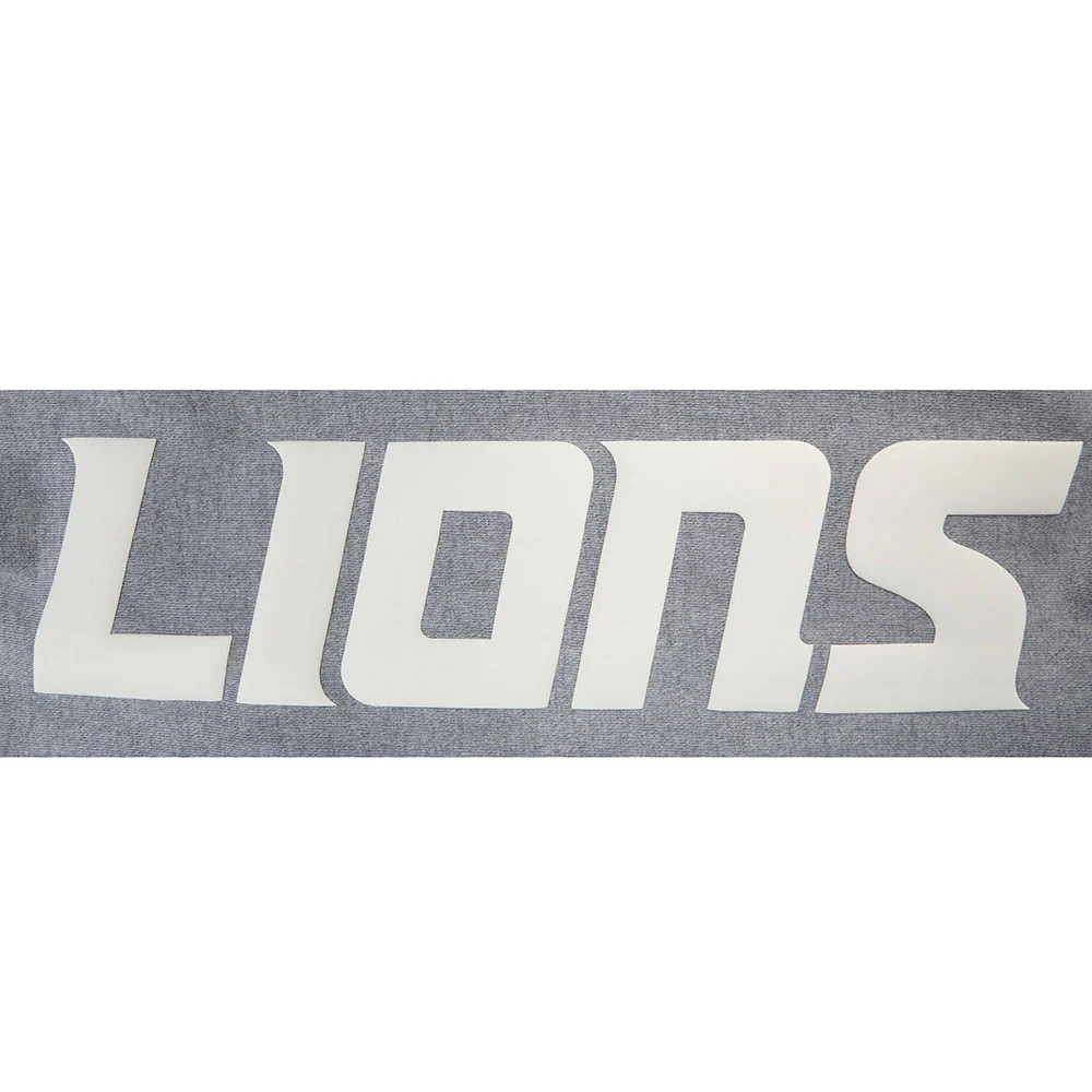 NFL DETROIT LIONS STREET TEAM MEN'S ENZYME WASH DS FT PO HOODIE (WASHED GREY) - Image 5