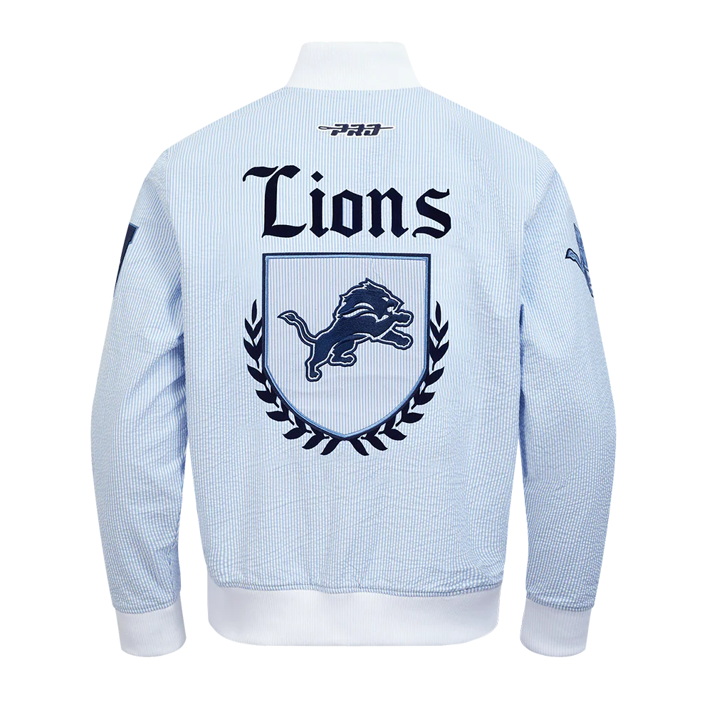 NFL DETROIT LIONS COUNTRY CLUB MEN'S SEERSUCKER JACKET (SEERSUCKER BLUE) - Image 3